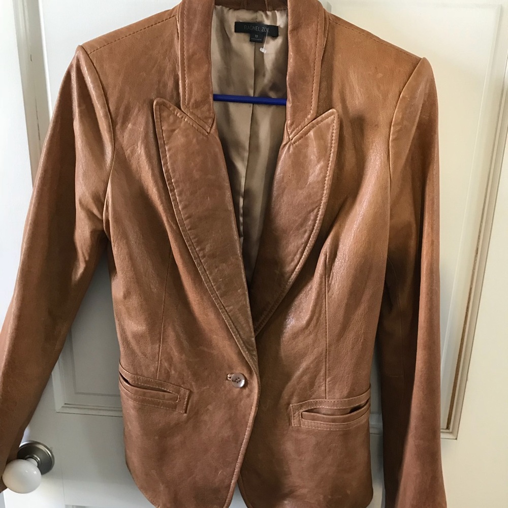 Rachel Zoe Leather Blazer